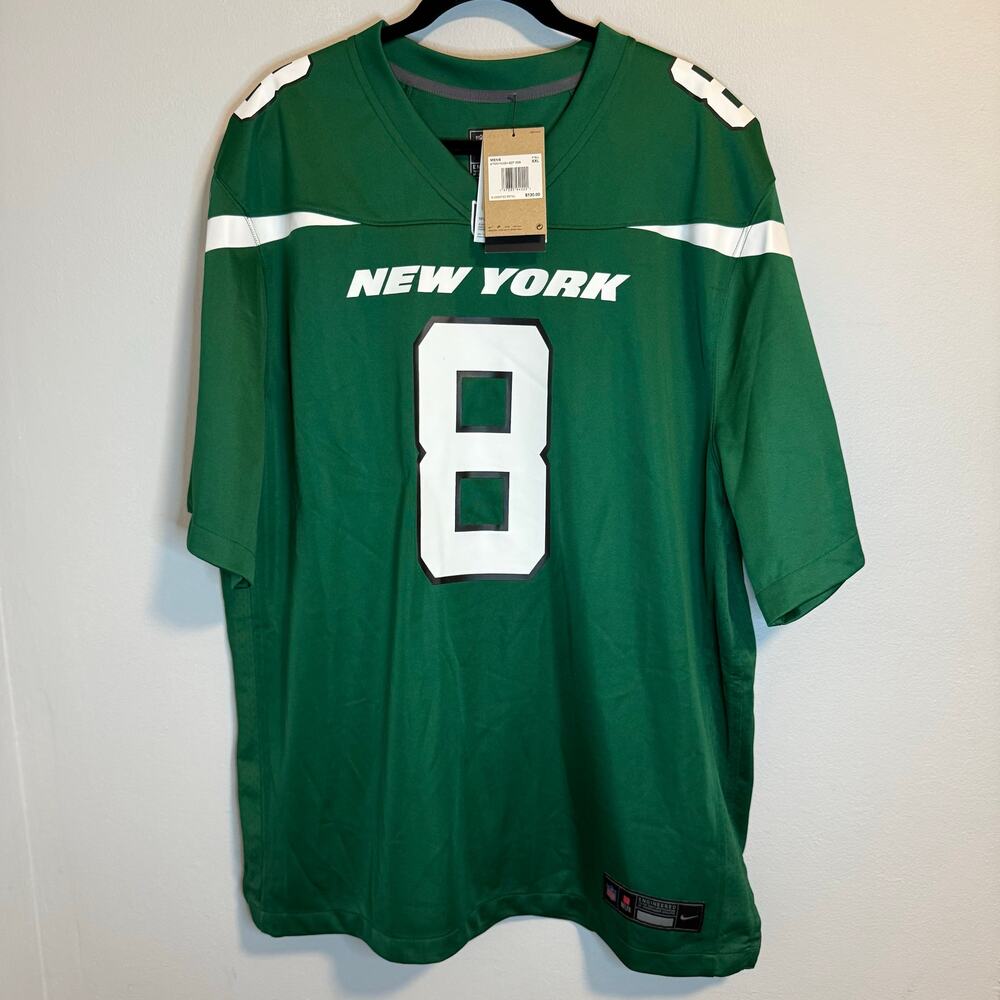 Aaron Rodger’s New York Jets #8 Nike NFL Football Jersey Men’s Size XXL New NWT